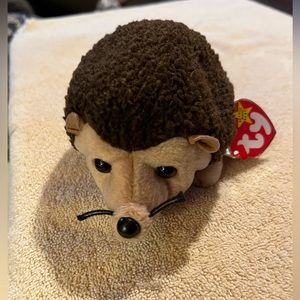 Collectible rare TY beanie babies Prickles the Hedgehog w/errors, BD Feb 19, 98